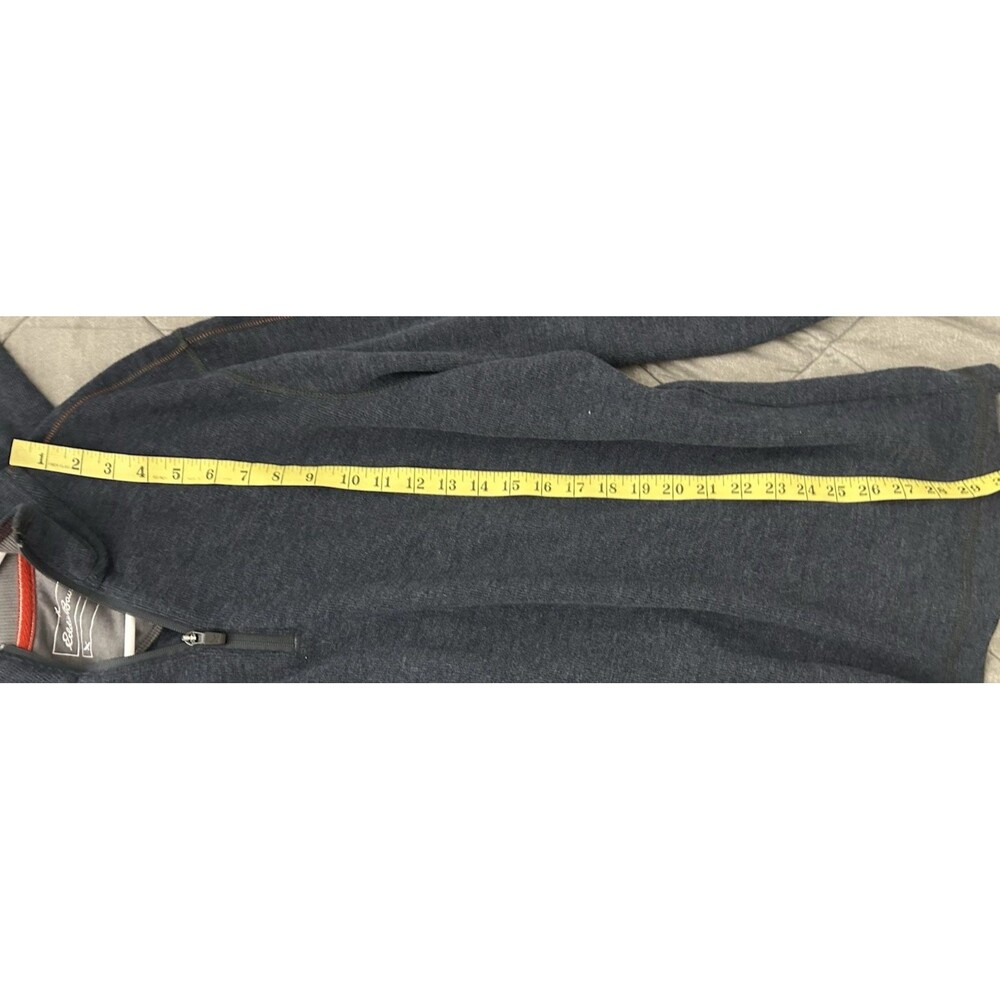 EDDIE BAUER 1/4 Zip Sweater Size Blue Long Sleeved Men XL cabin outdoor - Picture 7 of 7